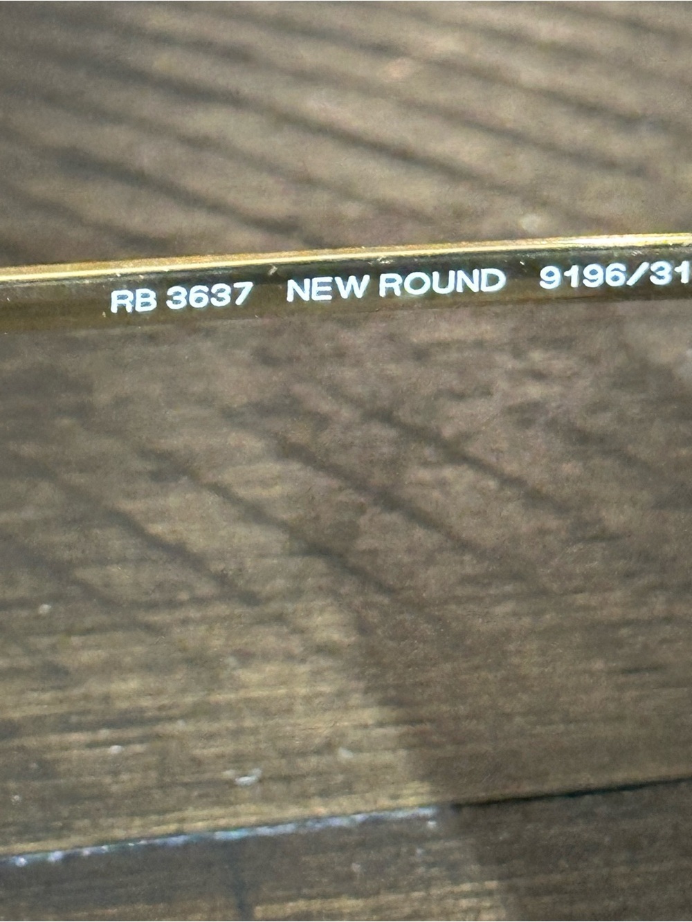 Ray Ban 3637 gold round sunglasses. NWOT